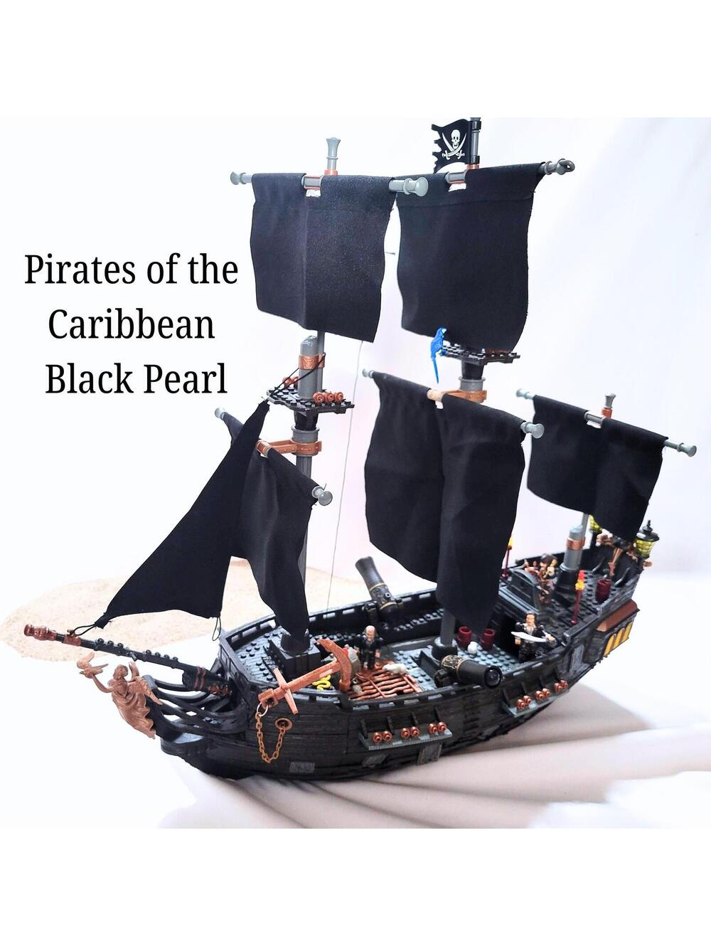 Mega Bloks Pirates POTC Dead Man's Chest 1017 Black Pearl almost Complete Manual